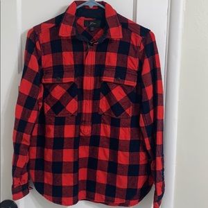 Plaid collar shirt